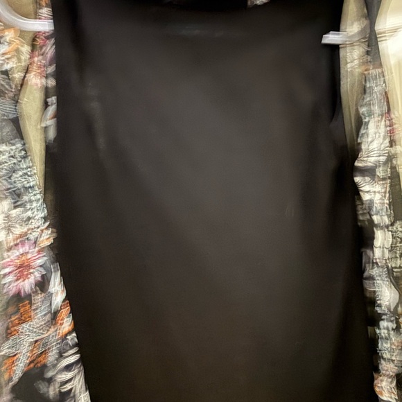 Maurices Black Top with Orange and Gray Pattern - Picture 5 of 7